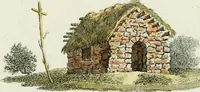 An illustration from Magazijn van tuin-sieraaden, of, Verzameling van modellen van aanleg en sieraad, voor groote en kleine lust-hoven, voorn amelijk van dezulke die, met weinig kosten, te maaken zijn (1802)