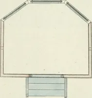 An illustration from Magazijn van tuin-sieraaden, of, Verzameling van modellen van aanleg en sieraad, voor groote en kleine lust-hoven, voorn amelijk van dezulke die, met weinig kosten, te maaken zijn (1802)