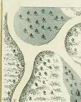 An illustration from Magazijn van tuin-sieraaden, of, Verzameling van modellen van aanleg en sieraad, voor groote en kleine lust-hoven, voorn amelijk van dezulke die, met weinig kosten, te maaken zijn (1802)