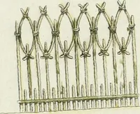An illustration from Magazijn van tuin-sieraaden, of, Verzameling van modellen van aanleg en sieraad, voor groote en kleine lust-hoven, voorn amelijk van dezulke die, met weinig kosten, te maaken zijn (1802)