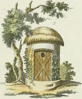 An illustration from Magazijn van tuin-sieraaden, of, Verzameling van modellen van aanleg en sieraad, voor groote en kleine lust-hoven, voorn amelijk van dezulke die, met weinig kosten, te maaken zijn (1802)