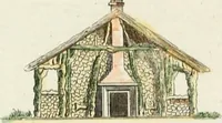 An illustration from Magazijn van tuin-sieraaden, of, Verzameling van modellen van aanleg en sieraad, voor groote en kleine lust-hoven, voorn amelijk van dezulke die, met weinig kosten, te maaken zijn (1802)