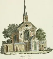 An illustration from Magazijn van tuin-sieraaden, of, Verzameling van modellen van aanleg en sieraad, voor groote en kleine lust-hoven, voorn amelijk van dezulke die, met weinig kosten, te maaken zijn (1802)
