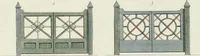 An illustration from Magazijn van tuin-sieraaden, of, Verzameling van modellen van aanleg en sieraad, voor groote en kleine lust-hoven, voorn amelijk van dezulke die, met weinig kosten, te maaken zijn (1802)