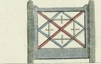An illustration from Magazijn van tuin-sieraaden, of, Verzameling van modellen van aanleg en sieraad, voor groote en kleine lust-hoven, voorn amelijk van dezulke die, met weinig kosten, te maaken zijn (1802)