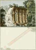 Picture 4 of 10 from Magazijn van tuin-sieraaden, of, Verzameling van modellen van aanleg en sieraad, voor groote en kleine lust-hoven, voorn amelijk van dezulke die, met weinig kosten, te maaken zijn (1802), leaf 8