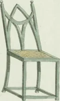 An illustration from Magazijn van tuin-sieraaden, of, Verzameling van modellen van aanleg en sieraad, voor groote en kleine lust-hoven, voorn amelijk van dezulke die, met weinig kosten, te maaken zijn (1802)