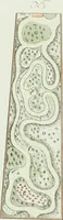 An illustration from Magazijn van tuin-sieraaden, of, Verzameling van modellen van aanleg en sieraad, voor groote en kleine lust-hoven, voorn amelijk van dezulke die, met weinig kosten, te maaken zijn (1802)