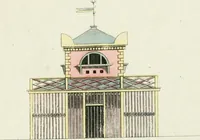 Picture 2 of 10 from Magazijn van tuin-sieraaden, of, Verzameling van modellen van aanleg en sieraad, voor groote en kleine lust-hoven, voorn amelijk van dezulke die, met weinig kosten, te maaken zijn (1802), leaf 8