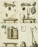 An illustration from Magazijn van tuin-sieraaden, of, Verzameling van modellen van aanleg en sieraad, voor groote en kleine lust-hoven, voorn amelijk van dezulke die, met weinig kosten, te maaken zijn (1802)