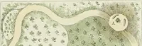 Picture 10 of 13 from Magazijn van tuin-sieraaden, of, Verzameling van modellen van aanleg en sieraad, voor groote en kleine lust-hoven, voorn amelijk van dezulke die, met weinig kosten, te maaken zijn (1802), leaf 18