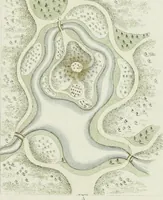 Picture 13 of 13 from Magazijn van tuin-sieraaden, of, Verzameling van modellen van aanleg en sieraad, voor groote en kleine lust-hoven, voorn amelijk van dezulke die, met weinig kosten, te maaken zijn (1802), leaf 20