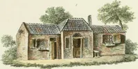 An illustration from Magazijn van tuin-sieraaden, of, Verzameling van modellen van aanleg en sieraad, voor groote en kleine lust-hoven, voorn amelijk van dezulke die, met weinig kosten, te maaken zijn (1802)