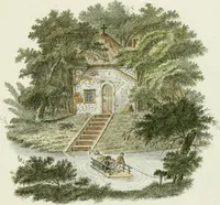 Picture 9 of 12 from Magazijn van tuin-sieraaden, of, Verzameling van modellen van aanleg en sieraad, voor groote en kleine lust-hoven, voorn amelijk van dezulke die, met weinig kosten, te maaken zijn (1802), leaf 14