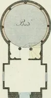 An illustration from Magazijn van tuin-sieraaden, of, Verzameling van modellen van aanleg en sieraad, voor groote en kleine lust-hoven, voorn amelijk van dezulke die, met weinig kosten, te maaken zijn (1802)