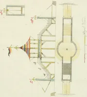 An illustration from Magazijn van tuin-sieraaden, of, Verzameling van modellen van aanleg en sieraad, voor groote en kleine lust-hoven, voorn amelijk van dezulke die, met weinig kosten, te maaken zijn (1802)