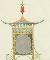 An illustration from Magazijn van tuin-sieraaden, of, Verzameling van modellen van aanleg en sieraad, voor groote en kleine lust-hoven, voorn amelijk van dezulke die, met weinig kosten, te maaken zijn (1802)