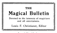An illustration from Magical Bulletin Of The Magical Shop Of The West, January 1915 December 1917 (1917)