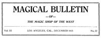 Picture 3 of 16 from Magical Bulletin Of The Magical Shop Of The West, January 1915 December 1917 (1917), leaf 71