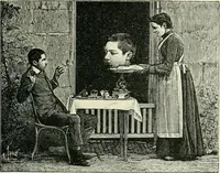 An illustration from Magic; stage illusions and scientific diversions, including trick photography (1897)