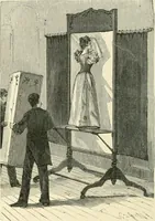 An illustration from Magic; stage illusions and scientific diversions, including trick photography (1897)