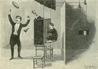 An illustration from Magic; stage illusions and scientific diversions, including trick photography (1897)