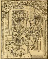 An illustration from Magnencij Rabani Mauri De laudib[us] sancte Crucis opus erudicione versu prosaq[ue] mirificum (1503)
