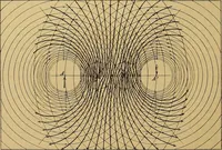 An illustration from Magnetische Kraftfelder : die Erscheinungen des Magnetismus, Elektromagnetismus und der Induktion dargestellt auf Grund des Kraftlinien-Begriffe (1905)