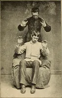 An illustration from Magnetismus und Hypnotismus; eine Darstellung dieses Gebietes, mit besonderer Berücksichtigung der Beziehungen zwischen dem mineralischen Magnetismus, dem sogenannten thierischen Magnetismus und dem Hypnotismus (1895)