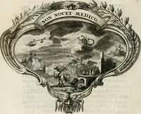 Picture 48 of 103 from Magnus in ortu; maximus in meridie; major in occasu : semperque serenissimus principum sol Maximilianus Emanuel, utr. Bav. & Palat. Sup. Dux., Com. Pal. Rheni, S.R. Imp. Archidap. & Elector, Landr. Leucht. &c., seu, Apparatus funebris litterarius extremis honoribus ejusdem Serenmi. ac Potentissimi Princ. Electoris adornatus, cùm in Elect. Templo Cler. Reg. solennes exequiae eidem piissimè defuncto electori celebrarentur (1727), leaf 103