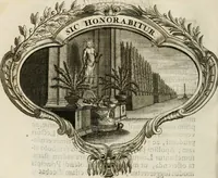 An illustration from Magnus in ortu; maximus in meridie; major in occasu : semperque serenissimus principum sol Maximilianus Emanuel, utr. Bav. & Palat. Sup. Dux., Com. Pal. Rheni, S.R. Imp. Archidap. & Elector, Landr. Leucht. &c., seu, Apparatus funebris litterarius extremis honoribus ejusdem Serenmi. ac Potentissimi Princ. Electoris adornatus, cùm in Elect. Templo Cler. Reg. solennes exequiae eidem piissimè defuncto electori celebrarentur (1727)