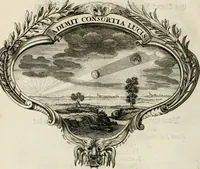 An illustration from Magnus in ortu; maximus in meridie; major in occasu : semperque serenissimus principum sol Maximilianus Emanuel, utr. Bav. & Palat. Sup. Dux., Com. Pal. Rheni, S.R. Imp. Archidap. & Elector, Landr. Leucht. &c., seu, Apparatus funebris litterarius extremis honoribus ejusdem Serenmi. ac Potentissimi Princ. Electoris adornatus, cùm in Elect. Templo Cler. Reg. solennes exequiae eidem piissimè defuncto electori celebrarentur (1727)