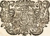 An illustration from Magnus in ortu; maximus in meridie; major in occasu : semperque serenissimus principum sol Maximilianus Emanuel, utr. Bav. & Palat. Sup. Dux., Com. Pal. Rheni, S.R. Imp. Archidap. & Elector, Landr. Leucht. &c., seu, Apparatus funebris litterarius extremis honoribus ejusdem Serenmi. ac Potentissimi Princ. Electoris adornatus, cùm in Elect. Templo Cler. Reg. solennes exequiae eidem piissimè defuncto electori celebrarentur (1727)