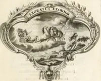 An illustration from Magnus in ortu; maximus in meridie; major in occasu : semperque serenissimus principum sol Maximilianus Emanuel, utr. Bav. & Palat. Sup. Dux., Com. Pal. Rheni, S.R. Imp. Archidap. & Elector, Landr. Leucht. &c., seu, Apparatus funebris litterarius extremis honoribus ejusdem Serenmi. ac Potentissimi Princ. Electoris adornatus, cùm in Elect. Templo Cler. Reg. solennes exequiae eidem piissimè defuncto electori celebrarentur (1727)