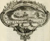 Picture 30 of 103 from Magnus in ortu; maximus in meridie; major in occasu : semperque serenissimus principum sol Maximilianus Emanuel, utr. Bav. & Palat. Sup. Dux., Com. Pal. Rheni, S.R. Imp. Archidap. & Elector, Landr. Leucht. &c., seu, Apparatus funebris litterarius extremis honoribus ejusdem Serenmi. ac Potentissimi Princ. Electoris adornatus, cùm in Elect. Templo Cler. Reg. solennes exequiae eidem piissimè defuncto electori celebrarentur (1727), leaf 69