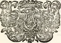 An illustration from Magnus in ortu; maximus in meridie; major in occasu : semperque serenissimus principum sol Maximilianus Emanuel, utr. Bav. & Palat. Sup. Dux., Com. Pal. Rheni, S.R. Imp. Archidap. & Elector, Landr. Leucht. &c., seu, Apparatus funebris litterarius extremis honoribus ejusdem Serenmi. ac Potentissimi Princ. Electoris adornatus, cùm in Elect. Templo Cler. Reg. solennes exequiae eidem piissimè defuncto electori celebrarentur (1727)
