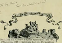 Picture 1 of 15 from Michaelis Majeri Viatorium, hoc est, De montibvs planetarvm septem seu metallorum : tractatus tam utilis, quàm perspicuus, quo, ut indice mercuriali in triviis, vel Ariadnêo filo in labyrintho, seu cynosurâ in oceano chymicorum errorum immenso, quilibet rationalis, veritatis amans, ad illum, qui inmontibus sese abdidit De Rubea-petra Alexicacum, omnibus medicis desideratum, investigandum, uti poterit (1618), leaf 1