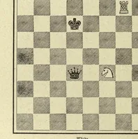 An illustration from The major tactics of chess: a treatise on evolutions; the proper employment of the forces in strategic, tactical, and logistic planes (1898)