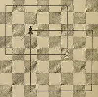 Picture 64 of 105 from The major tactics of chess: a treatise on evolutions; the proper employment of the forces in strategic, tactical, and logistic planes (1898), leaf 135