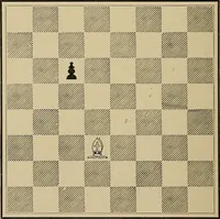 An illustration from The major tactics of chess: a treatise on evolutions; the proper employment of the forces in strategic, tactical, and logistic planes (1898)