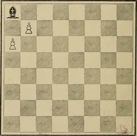 An illustration from The major tactics of chess: a treatise on evolutions; the proper employment of the forces in strategic, tactical, and logistic planes (1898)