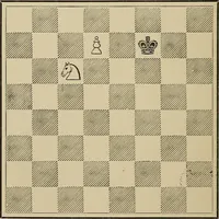 An illustration from The major tactics of chess: a treatise on evolutions; the proper employment of the forces in strategic, tactical, and logistic planes (1898)