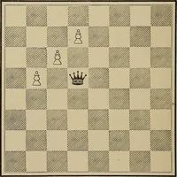 An illustration from The major tactics of chess: a treatise on evolutions; the proper employment of the forces in strategic, tactical, and logistic planes (1898)