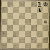 An illustration from The major tactics of chess: a treatise on evolutions; the proper employment of the forces in strategic, tactical, and logistic planes (1898)