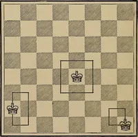 An illustration from The major tactics of chess: a treatise on evolutions; the proper employment of the forces in strategic, tactical, and logistic planes (1898)