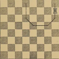 An illustration from The major tactics of chess: a treatise on evolutions; the proper employment of the forces in strategic, tactical, and logistic planes (1898)