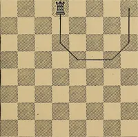 An illustration from The major tactics of chess: a treatise on evolutions; the proper employment of the forces in strategic, tactical, and logistic planes (1898)