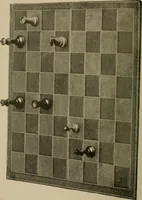 An illustration from The major tactics of chess: a treatise on evolutions; the proper employment of the forces in strategic, tactical, and logistic planes (1898)