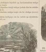 Picture 2 of 9 from Maka-oyakapi. Guyot's Elementary geography, in the Dakota language (1876), leaf 23