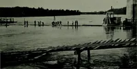 An illustration from The making of a great Canadian railway ; the story of the search for and discovery of the route, and the construction of the nearly completed Grand Trunk Pacific Railway from the Atlantic to the Pacific, with some account of the hardships and stirring adventures of its constructors in unexplored country (1912)